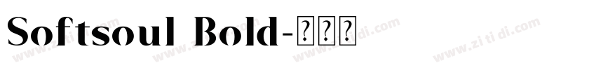 Softsoul Bold字体转换